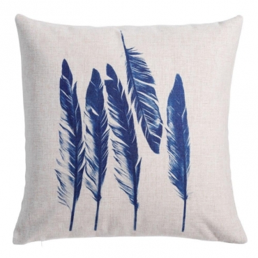 Feather design cushion